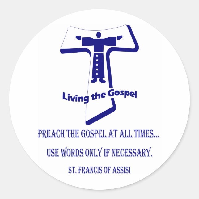 Pegatina Redonda San Francisco (Anverso)