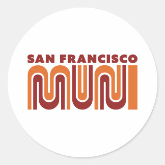 Pegatina Redonda San Francisco Muni round sticker