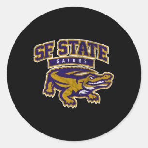 Pegatina Redonda San Francisco State Sfsu Gators Large