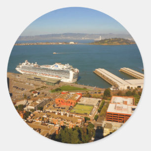 Pegatina Redonda San Francisco Ver Pegatinas #4-1