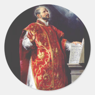 Pegatina Redonda San Ignacio de Loyola