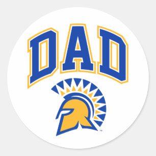Pegatina Redonda San Jose State Spartans Dad