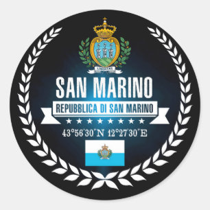 Pegatina Redonda San Marino