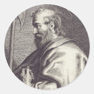 Pegatina Redonda San Mateo el Apóstol