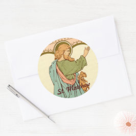 Pegatina Redonda San Mateo el Apóstol (RLS 10)