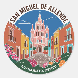 Pegatina Redonda San Miguel de Allende México