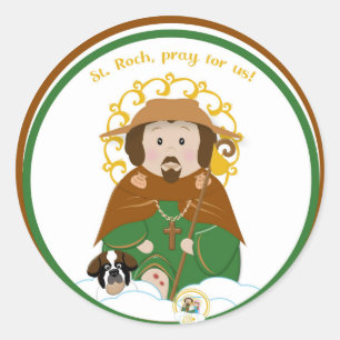 Pegatina Redonda San Roch