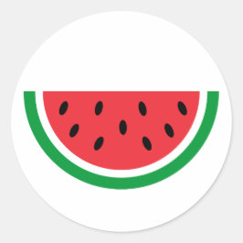 Pegatina Redonda sandía de Palestina