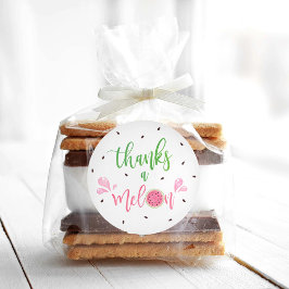 Pegatina Redonda sandía Gracias a Melon Gracias