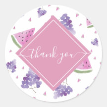 Sandía tropical fresca y uvas gracias a Cute