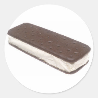 Pegatina Redonda Sandwich de helado