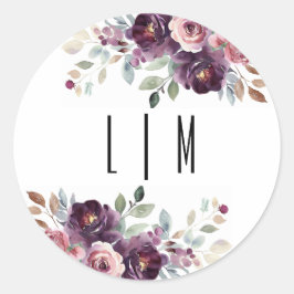 Pegatina Redonda Sangria