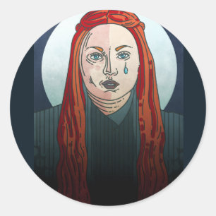 Pegatina Redonda Sansa Stark Game of Thrones