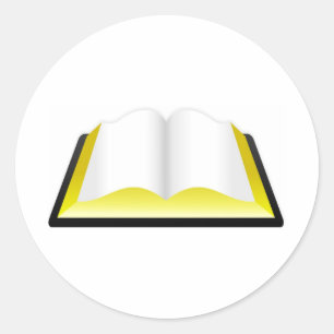 Pegatina Redonda Santa Biblia