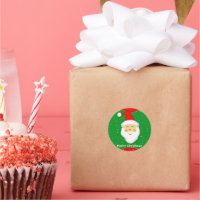 Pegatina Redonda - Santa Claus