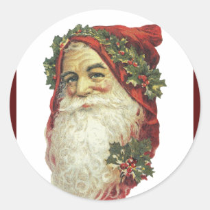 Pegatina Redonda Santa Claus de Victoria