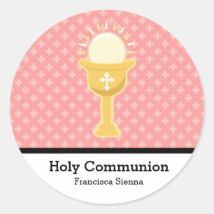 Pegatina Redonda Santa Comunión