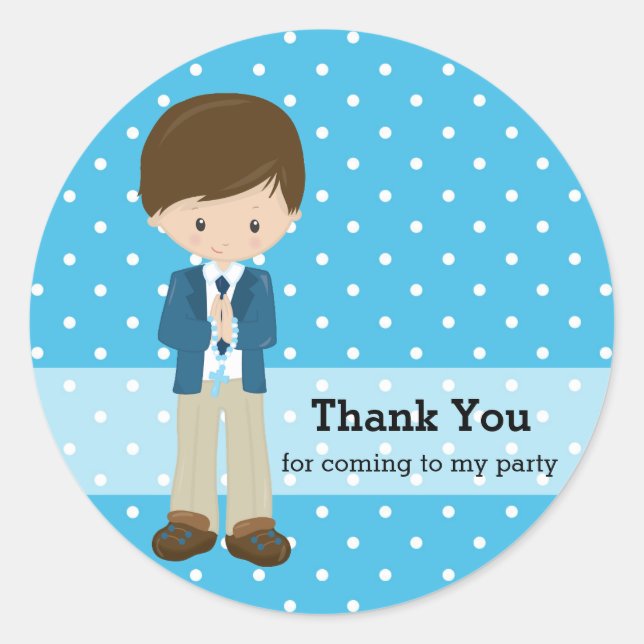 Pegatina Redonda Santa Comunión (Anverso)