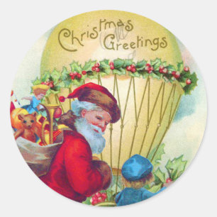 PEGATINA REDONDA SANTA CON NIÑO, BALLÓN DE NAVIDADES, BALLENAS