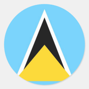 Pegatina Redonda Santa Lucía