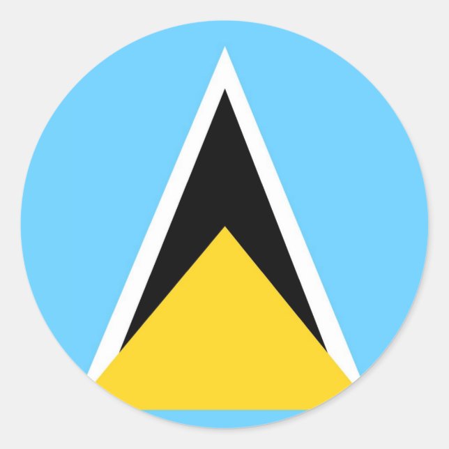 Pegatina Redonda Santa Lucía (Anverso)