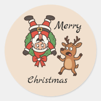 Pegatina Redonda Santa María