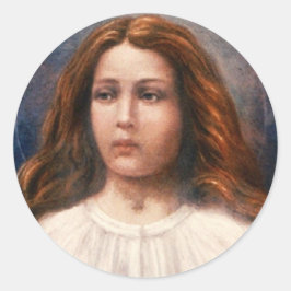 Pegatina Redonda Santa María Goretti
