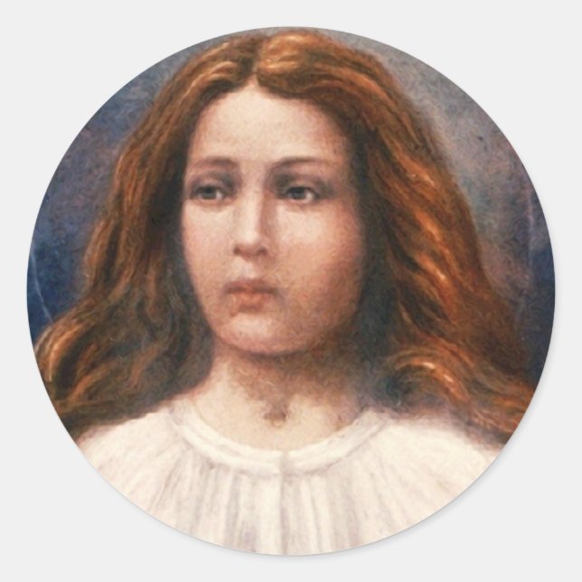 Pegatina Redonda Santa María Goretti (Anverso)