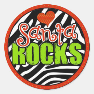 Pegatina Redonda santa rocks