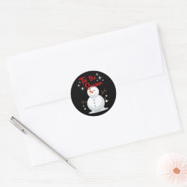Pegatina Redonda Santa & Tree Magic – Christmas Stickers & Invites