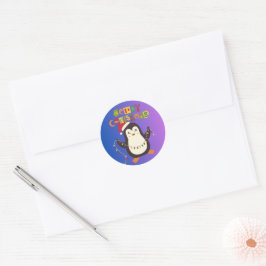 Pegatina Redonda Santa & Tree Magic – Christmas Stickers & Invites