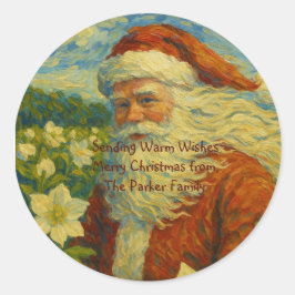 Pegatina Redonda SantaBloom