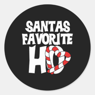 Pegatina Redonda Santas Favoritos Ho