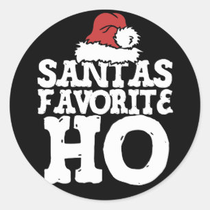 Pegatina Redonda Santas Favoritos Ho