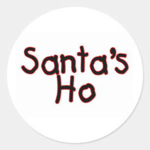 Pegatina Redonda Santas Ho