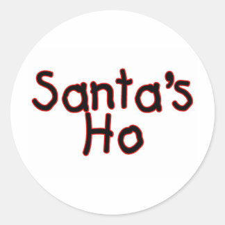 Pegatina Redonda Santas Ho