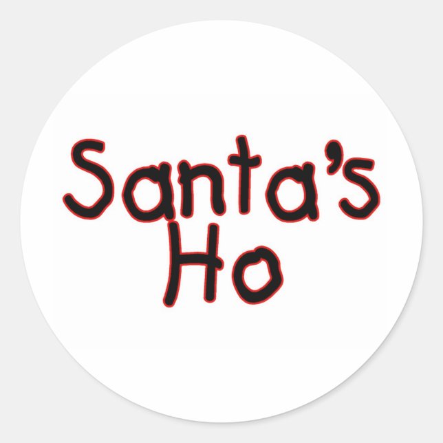 Pegatina Redonda Santas Ho (Anverso)