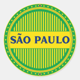 Pegatina Redonda São Paulo City Pride – Brazilian Identity