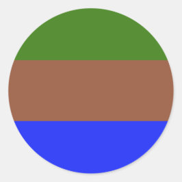 Pegatina Redonda Sapiosexual Pride Flag 