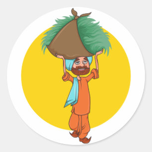 Pegatina Redonda Sardar Ji