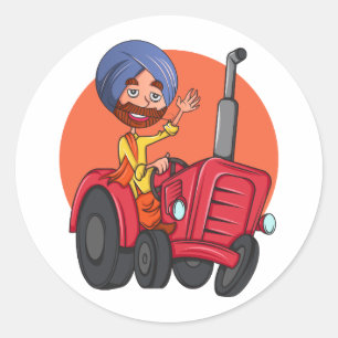 Pegatina Redonda Sardar Ji