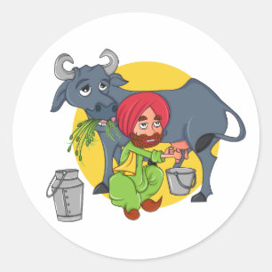 Pegatina Redonda Sardar Ji