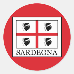 Pegatina Redonda Sardegna