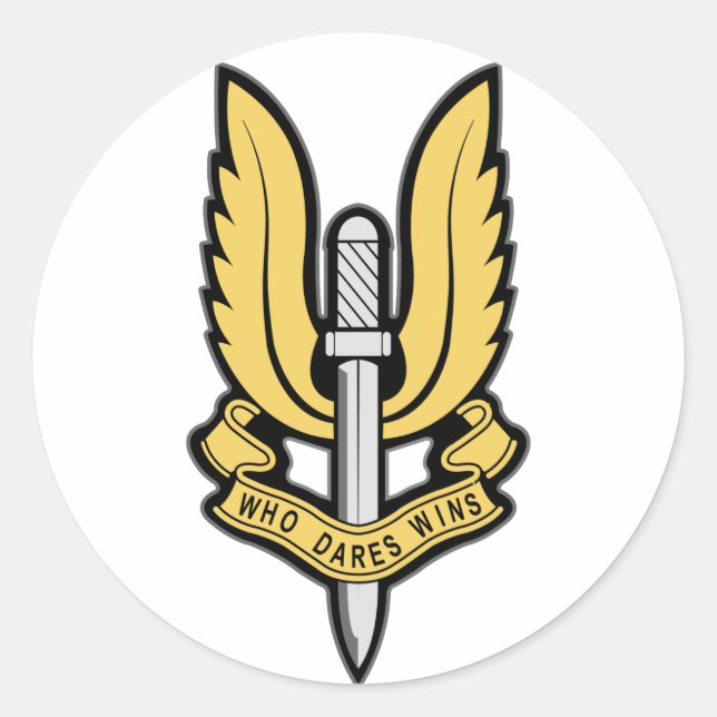 Pegatina Redonda SAS Insignia (Anverso)