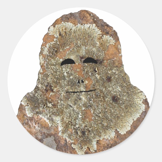 Pegatina Redonda Sasquatch (Anverso)