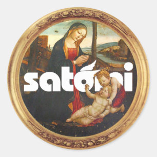 Pegatina Redonda satomi Francesco