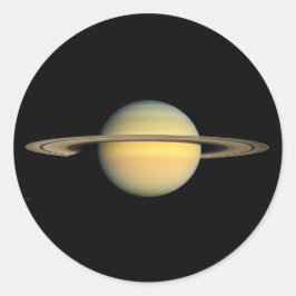 Pegatina Redonda Saturn durante Equinox