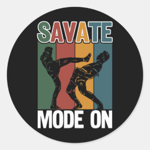 Pegatina Redonda Savate Modo Savate Activado Ideal para artistas ma