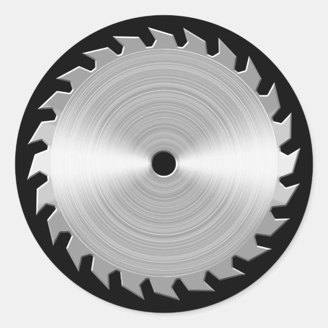 Pegatina Redonda Sawblade (Anverso)