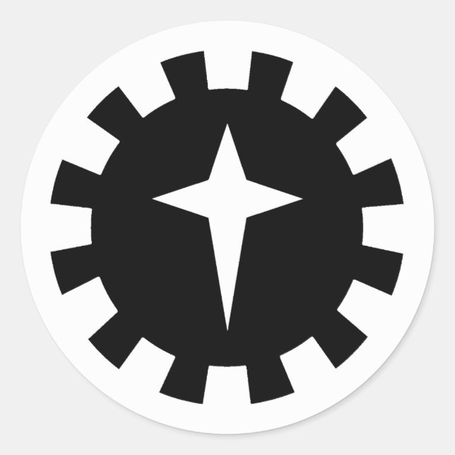 Pegatina Redonda SCA Reino del Norte (Anverso)